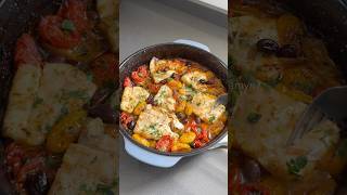 Filetto di pesce con pomodorini al forno cooking recipe cuisine foodie food [upl. by Ecire]