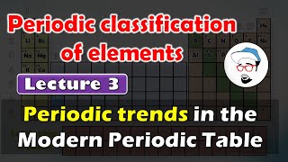 PERIODIC TRENDS IN MODERN PERIODIC TABLE  Periodic classification of elements Class 10 SSC CBSE [upl. by Aisad]