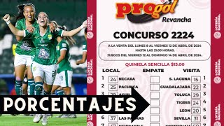 Pronosticos Progol 2224 con Porcentajes [upl. by Reisfield]