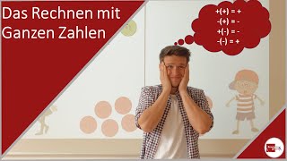 Rechnen mit Ganzen Zahlen Addition und Subtraktion [upl. by Asilahs]