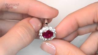 Platinum Ruby 240ct And Diamond 100ct Ring  FET27 TY [upl. by Salas]