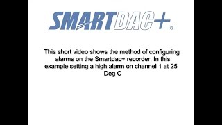 Yokogawa SMARTDAC Paperless Recorder How to Configure Alarms [upl. by Ecirtaemed]