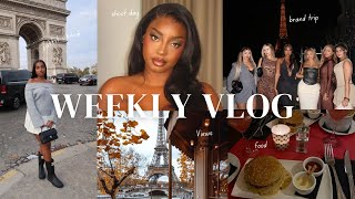 WEEKLY VLOG  PARIS BRAND TRIP SHOOTSNEW HAIR [upl. by Kobe]