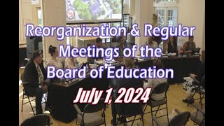 Board of Education Meeting  July 1 2024 [upl. by Feodor]