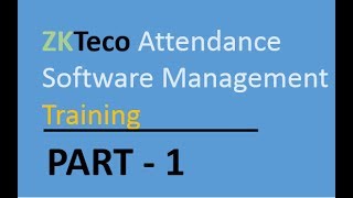 ZKT Attendance Software Installation and Intro Part 1 [upl. by Strenta]