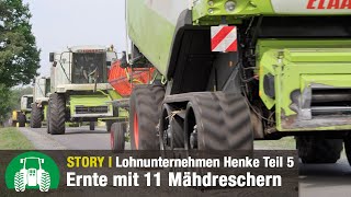 Lohnunternehmen Henke – Getreideernte  Strohpressen  Fendt amp Valtra Traktoren  Teil 5 [upl. by Adnowal]