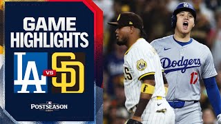 Dodgers vs Padres NLDS Game 4 Highlights 10924  MLB Highlights [upl. by Jerz]