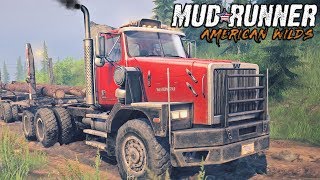 SpinTires MudRunner AMERICAN WILDS Lets Play Part 2 Grizzly Creek FULLY EXPLORED [upl. by Samp]