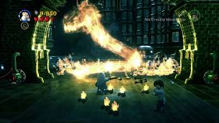 LEGO Harry Potter Years 57  The fight Lord Voldemort VS Dumbledore Part 2 [upl. by Cristine]