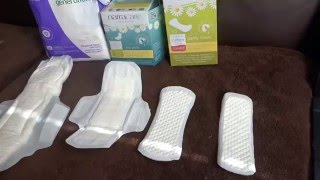 Natracare and seventh generation pads Non toxic [upl. by Atrebor]