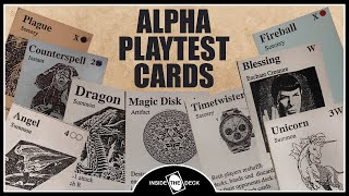 A Look at the Very First Magic The Gathering Cards [upl. by Doria703]