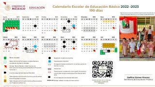 LISTO EL CALENDARIO ESCOLAR 2022 2023 SEP CUANDO INICIA EL CICLO FECHAS VACACIONES Y TODO AQUÍ [upl. by Starlin]