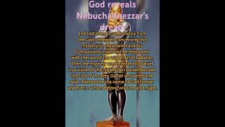 Part 1God reveals Nebuchadnezzar s dream Daniel chapter 2 verse 1820 Holy Bible [upl. by Humphrey]