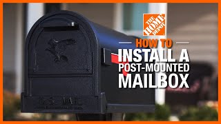 How to Install a Mailbox  The Home Depot [upl. by Yelnoc973]