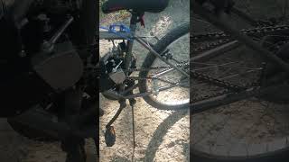 80cc engine idling on bicycle [upl. by Ainerol590]