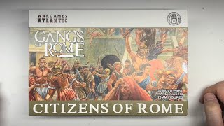 Let’s Look at Wargames Atlantic Citizens of Rome  Plastic Miniature Review [upl. by Ahsiemal]