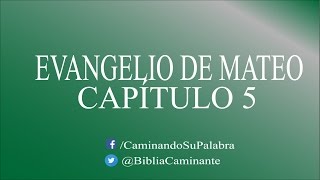 EVANGELIO SEGÚN SAN MATEO CAPÍTULO 5 LECTURAS BIBLICAS [upl. by Kcirdez986]