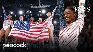 Simone Biles Leads Team USA to Gold with Unforgettable Floor Routine  Paris Olympics [upl. by Alsworth]