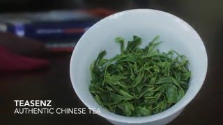 Xin Yang Mao Jian Tea Brewing in Gaiwan Tea Cup  Gaiwan Teapot Steeping Xinyang Maojian [upl. by Seabrooke243]