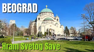 Hram Svetog Save 2023 BEOGRAD 寺 [upl. by Wilmer39]