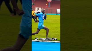 90 Year Old Man Sprinting 🥸 dailyinspiration keepgoing trackandfield athletics skills [upl. by Giannini222]