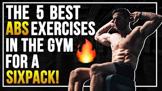 The 5 Best ABS exercises in the Gym for a SIXPACK CrockFit [upl. by Dymphia195]