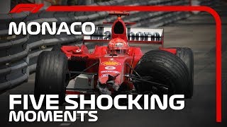 Five Shocking Moments at the Monaco Grand Prix [upl. by Eremehc]