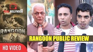 Rangoon Movie Public Full Review  Kangaan Ranaut Shahid Kapoor Saif Ali Khan [upl. by Durware235]