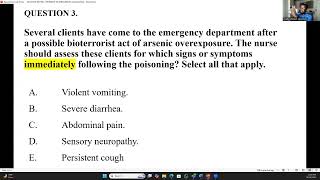 NCLEXRN REVIEW NURSING RESPONSE TO EMERGENCIESCASUALTIESDISASTERS [upl. by Anees664]