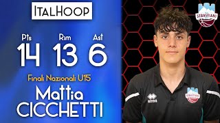 Mattia Cicchetti  Finali Nazionali U15 2024  MVP 3° giornata [upl. by Igig]