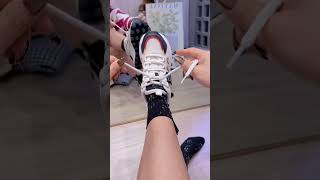 Shoelace tying method How to tie shoelaces Womens shoes Casual and versatile [upl. by Grubb]