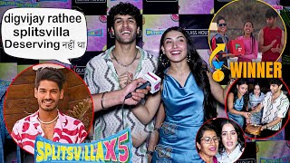 Mtv Splitsvilla X5  Winner Jash  Akriti  First Interview Reaction On Digvijay Rathee [upl. by Hesky]