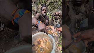 Its incredible Cookies breakfast meal🤤See Hadza tribe Enjoy their food 🤩culturetradition [upl. by Fronia]