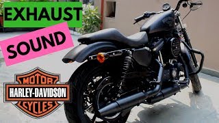 HARLEY DAVIDSON IRON 883 Sportster  Stock Exhaust Sound [upl. by Oigufer485]