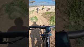 L’arrivo del Trail Poggio Tondo a Piombino 😍 mtb enduromtb sea mountainbike [upl. by Kellyann]