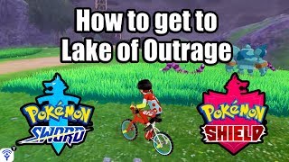 POKEMON SWORD AND SHIELD  How to get to Lake of Outrage Home of Dreepy Ditto amp Strong Pokemon [upl. by Tucker]