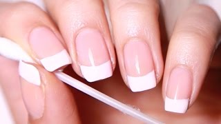 DIY French Manicure salon nails at home [upl. by Dennard]