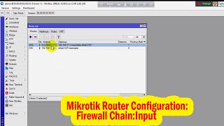 How to configure Firewall in Mikrotik firewall Input chain [upl. by Ecydnarb]