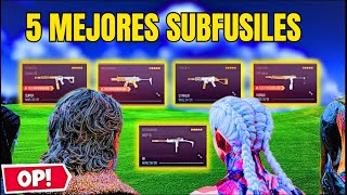 los 5 MEJORES SUBFUSILES de WARZONE ACTUALMENTE exe [upl. by Blase68]