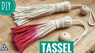 How to Make Tassel DIY  Macrame Wall Hanging Boho Craft [upl. by Erminia957]