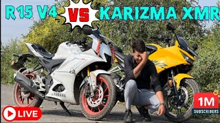 karizma zmr vs r15 v4 comparison 😱😱trending viral youtubeshorts [upl. by Carnay775]