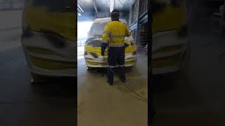 painting repaint hood both front fender and front bumper on LDV VAN [upl. by Issor957]