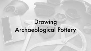 Drawing archaeological pottery  Base of vessels  3 [upl. by Christianna]