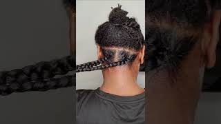 Rate My Large knotless box braids knotlessbraids knotless braids [upl. by Alisen21]