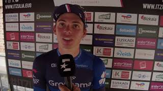 Romain Grégoire  Interview à larrivée  Etape 5  Itzulia Basque Country 2024 [upl. by Mariandi]