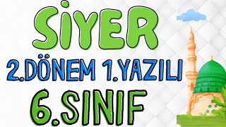 6 Sınıf Siyer 2 Dönem 1 Yazılı Açık Uçlu Sorular 💯 Yeni 2024 [upl. by Tap]