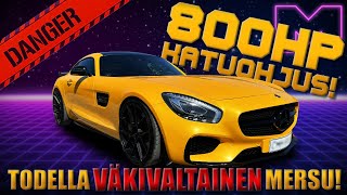 KOEAJOSSA  VIRITETTY MERCEDESBENZ AMG GTS 16 4K [upl. by Coshow]