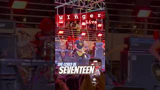 Winger  Seventeen  She could be live Monsters of Rock Cruise 🚢🔥😘 [upl. by Kaczer]