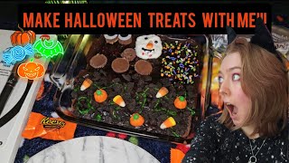 MAKE HALLOWEEN TREATS WITH ME VLOG [upl. by Sikleb33]