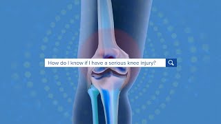 How to Tell if a Knee Injury is Serious  Yale Medicine Explains [upl. by Danny]